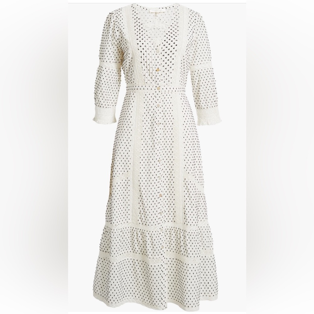 LoveShackFancy Desert Victorian Midi Dress